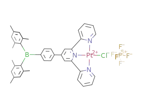 [Pt(4'-phenyl(dimesitylboryl)-2,2':6',2''-terpyridine)Cl]PF<sub>6</sub>