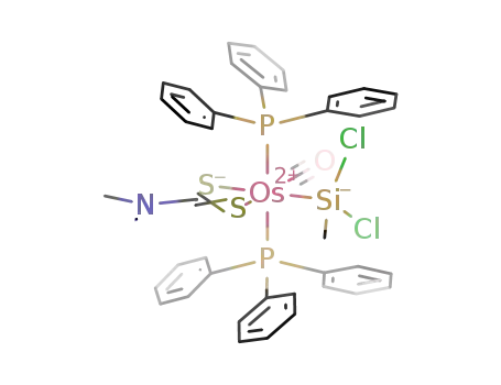 [Os(κ2-dimethyldithiocarbamate)(SiMeCl2)(CO)(PPh3)2]