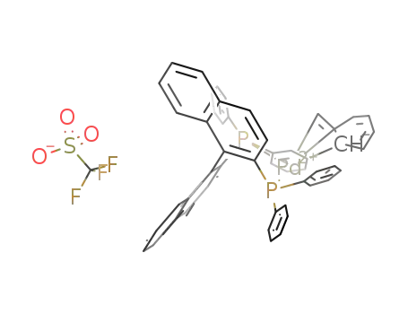 [((R)-2,2'-bis(diphenylphosphino)-1,1'-binaphthyl)Pd(η3-benzyl)][CF3SO3]
