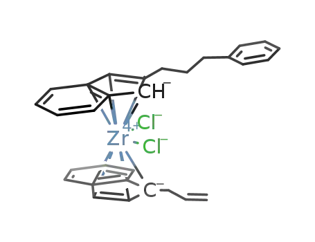 C<sub>9</sub>H<sub>6</sub>(CH<sub>2</sub>)3C<sub>6</sub>H<sub>5</sub>ZrCl<sub>2</sub>C<sub>9</sub>H<sub>6</sub>(CH<sub>2</sub>)CHCH<sub>2</sub>