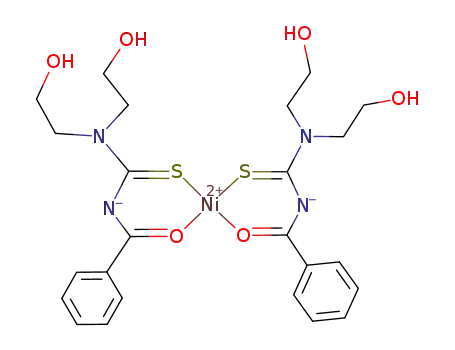 [1,1-bis(2-hydroxyethyl)-3-benzoylthioureato]-nickel(II)