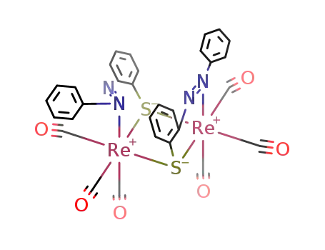 Molecular Structure of 74506-98-2 (bis-(o-phenylazothiophenolatorhenium(I) tricarbonyl))