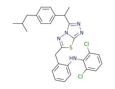 C<sub>28</sub>H<sub>27</sub>Cl<sub>2</sub>N<sub>5</sub>S