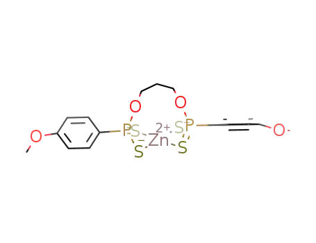 Zn(II)-bis[O,O-(1,2-propenyl)bis(4-methoxyphenyl)dithiophosphonate]