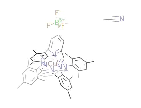 bis[2,6-bis(2,4,6-trimethyphenyliminomethyl)pyridine]copper(I) tetrafluoroborate acetonitrile