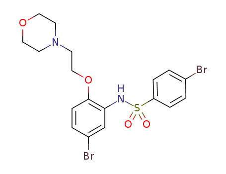 4-bromo-N-[5-bromo-2-(2-morpholinoethoxy)phenyl]benzenesulfonamide