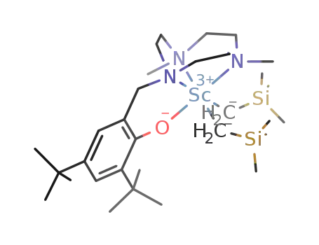 [(1-(3,5-di-tert-butyl-2-hydroxybenzyl)-4,7-dimethyltriazacyclononane(-1H))Sc(CH<sub>2</sub>SiMe<sub>3</sub>)2]
