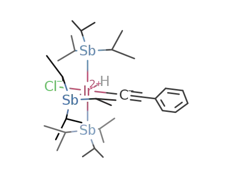 [IrHCl(CCC<sub>6</sub>H<sub>5</sub>)(Sb(C<sub>3</sub>H<sub>7</sub>)3)3]
