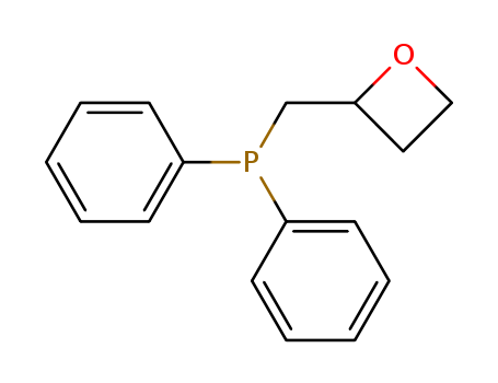 Molecular Structure of 142013-33-0 (Phosphine, (2-oxetanylmethyl)diphenyl-)