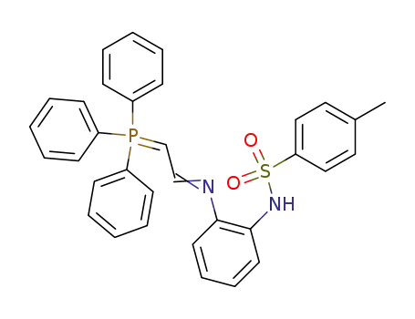 4-methyl-<i>N</i>-{2-[2-(triphenyl-λ<sup>5</sup>-phosphanylidene)-ethylideneamino]-phenyl}-benzenesulfonamide