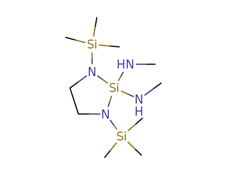 Molecular Structure of 69455-61-4 (1,3-Diaza-2-silacyclopentane-2,2-diamine,
N,N'-dimethyl-1,3-bis(trimethylsilyl)-)