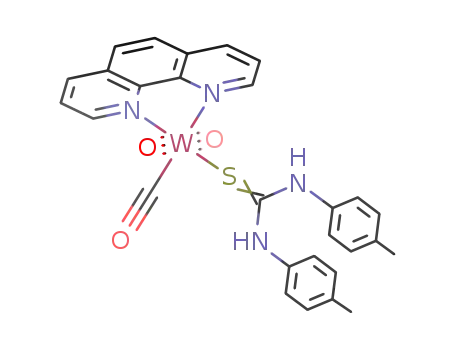 (o-phenanthroline)tricarbonyl(sym-di-p-tolylthiourea)tungsten<sup>(0)</sup>