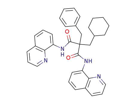 2-Benzyl-2-cyclohexylmethyl-N,N'-di-quinolin-8-yl-malonamide