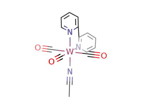 [W(2,2'-bipyridine)(CO)3(acetonitrile)]