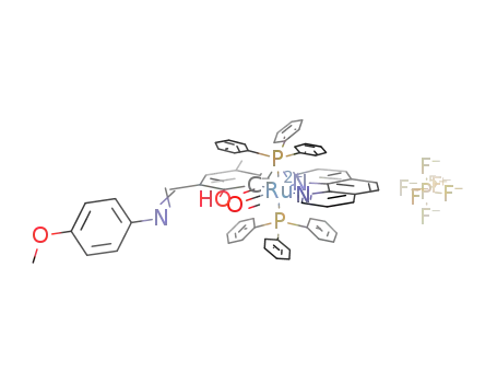 [Ru(η1-C6H2OH-2-CHNC6H4OMe(p)-3-Me-5)(PPh3)2(CO)(1,10-phenanthroline)](PF6)