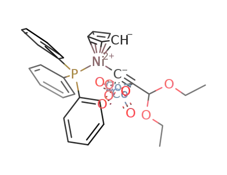 [(μ-η1:η1-Ni(η5-C5H5)(PPh3)CCCH(OEt)2)(Co2(CO)6)]