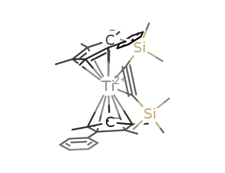 Molecular Structure of 252006-99-8 ([(η(5)-C5Me4Ph)2Ti(η(2)-bis(trimethylsilyl)ethyne)])