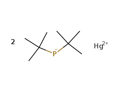 Molecular Structure of 40894-47-1 (Quecksilber-bis-(di-tert.-butyl-phosphid))