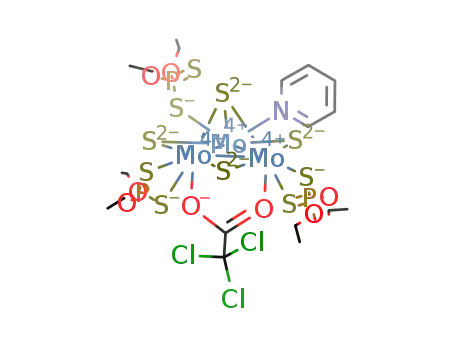 Mo3S4(diethyldithiophosphate)3(μ-Cl3CCO2)(pyridine)