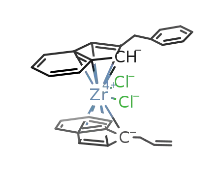 C<sub>9</sub>H<sub>6</sub>CH<sub>2</sub>C<sub>6</sub>H<sub>5</sub>ZrCl<sub>2</sub>C<sub>9</sub>H<sub>6</sub>(CH<sub>2</sub>)CHCH<sub>2</sub>