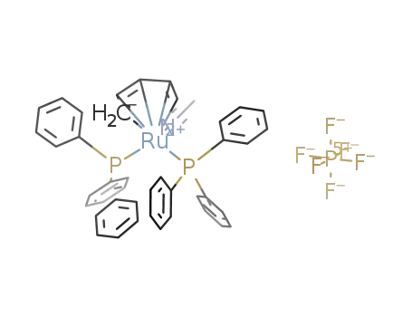 (η5-pentadienyl)ruthenium(bis(triphenylphosphine))(acetonitrile) hexafluorophosphate
