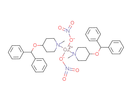 Molecular Structure of 203715-86-0 (Cu(C<sub>19</sub>H<sub>23</sub>NO)2(NO<sub>3</sub>)2)
