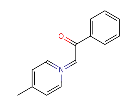 Molecular Structure of 25357-50-0 (Pyridinium, 4-methyl-, 2-oxo-2-phenylethylide)