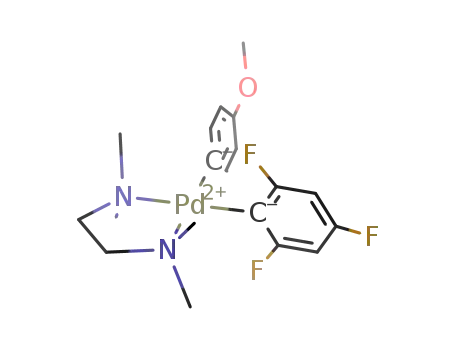 [Pd(2,4,6-trifluorophenyl)(C<sub>6</sub>H<sub>4</sub>-4-OMe)(N,N,N',N'-tetramethylethylenediamine)]