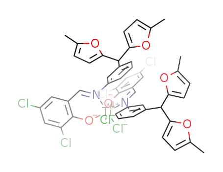 bis(N-(3,5-dichlorosalicylidene)-3-[bis(5-methyl-2-furyl)methyl]aniline)titanium(IV) dichloride
