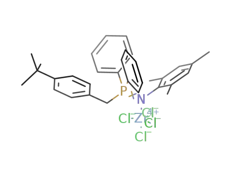 ZrCl<sub>4</sub>(4-t-BuC<sub>6</sub>H<sub>4</sub>CH<sub>2</sub>PPh<sub>2</sub>=NC<sub>6</sub>H<sub>2</sub>Me<sub>3</sub>-2,4,6)