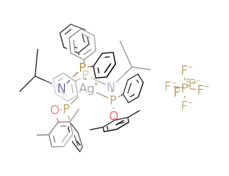[(silver) (Ph<sub>2</sub>N(i-Pr)Ph(OC<sub>6</sub>H<sub>3</sub>Me<sub>2</sub>-2,6))2] hexafluorophosphate
