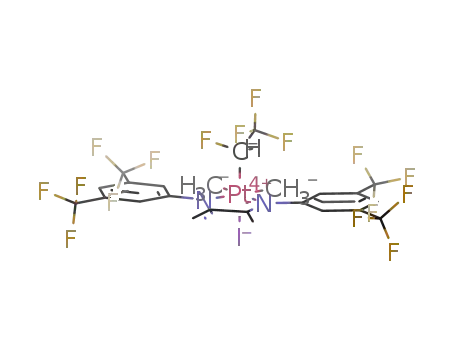 trans-[1,2-bis(3,5-bis(trifluoromethyl)phenylimino)-1,2-dimethylethane]iododimethyl(1H-tetrafluoroethyl)platinum(IV)