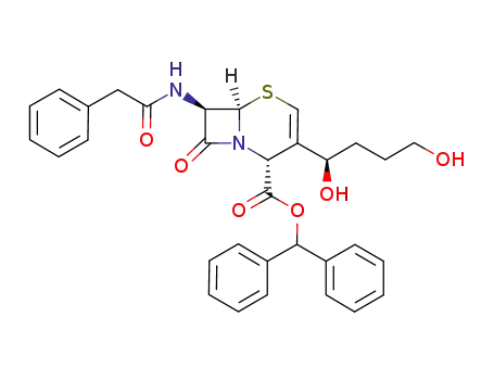 5-Thia-1-azabicyclo[4.2.0]oct-3-ene-2-carboxylic acid,
3-[(1R)-1,4-dihydroxybutyl]-8-oxo-7-[(phenylacetyl)amino]-,
diphenylmethyl ester, (2R,6R,7R)-