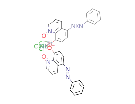 trichloro-bis(5-phenylazo-8-hydroxyquinoline N-oxide)-niobium