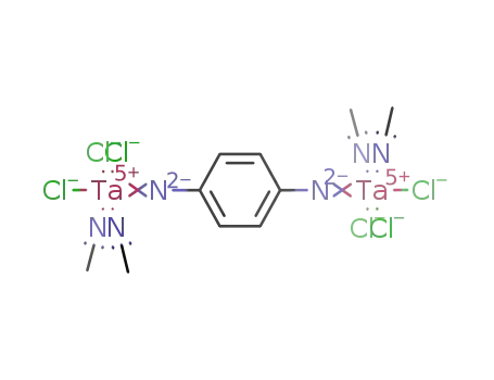Molecular Structure of 574741-99-4 ([(Ta(CH3CN)2Cl3)2(μ-1,4-NC6H4N)])