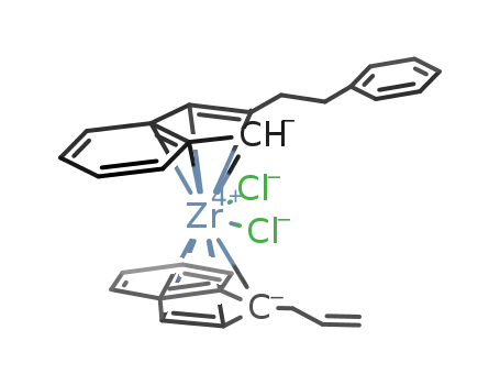 C<sub>9</sub>H<sub>6</sub>(CH<sub>2</sub>)2C<sub>6</sub>H<sub>5</sub>ZrCl<sub>2</sub>C<sub>9</sub>H<sub>6</sub>(CH<sub>2</sub>)CHCH<sub>2</sub>