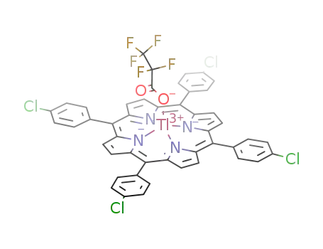 Molecular Structure of 527697-43-4 (pentafluoropropionato-[meso-tetra(p-chlorophenyl)porphyrinato]thallium(III))