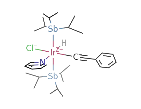 [IrHCl(CCC<sub>6</sub>H<sub>5</sub>)(NC<sub>5</sub>H<sub>5</sub>)(Sb(C<sub>3</sub>H<sub>7</sub>)3)2]