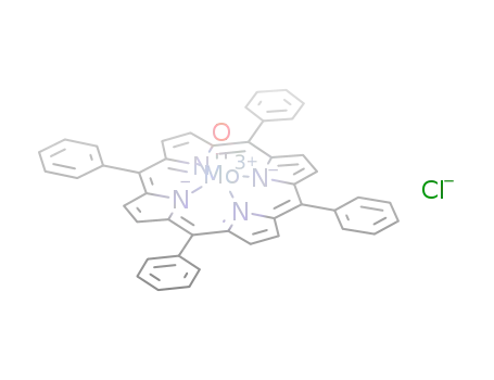 Molecular Structure of 69063-76-9 (oxochloromolybdenum(V) tetraphenylporphyrin)