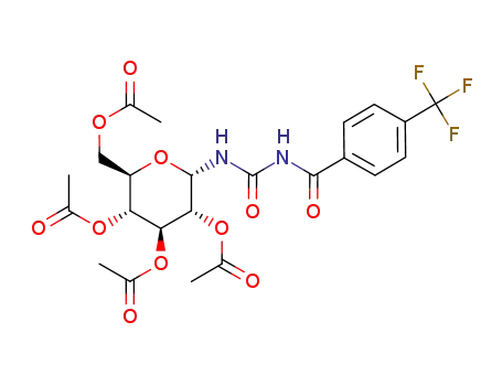 N-(2,3,4,6-tetra-O-acetyl-α-D-glucopyranosyl)-N'-(4-trifluoromethyl-benzoyl)urea