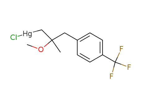 3-(p-(trifluoromethyl)phenyl)-2-methyl-2-methoxypropylmercuric chloride