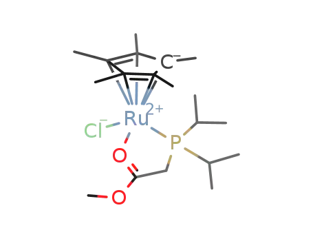 [(C5Me5)RuCl(κ(2)(P,O)-(i)Pr2CH2CO2Me)]
