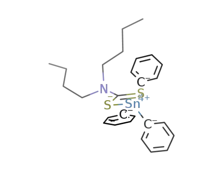 Molecular Structure of 479200-18-5 ((phenyl)3Sn(N,N-di-n-butyl dithiocarbamate))