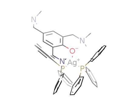 Molecular Structure of 616880-27-4 ([2,4,6-tris(dimethylaminomethyl)phenolato]bis(triphenylphosphine)silver(I))
