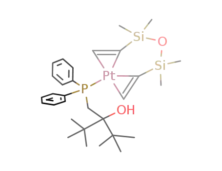 Pt((η-CH2=CHSiMe2)2O)(PPh2CH2C(t-Bu)2OH)