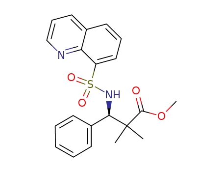 methyl (R)-2,2-dimethyl-3-phenyl-3-[(8-quinolylsulfonyl)amino]propionate