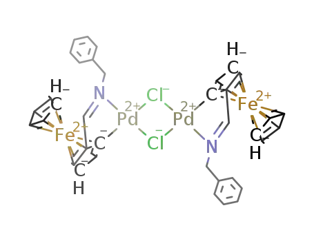 [Pd(((η5-C5H3CH=NCH2Ph))Fe(η5-C5H5))(μ-Cl)]2