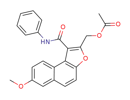 Molecular Structure of 1092963-97-7 (2-acetoxymethyl-1-(phenylcarbamoyl)-7-methoxynaphtho[2,1-b]furan)