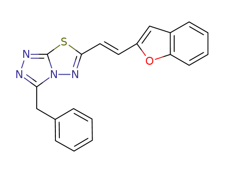 6-[(E)-2-(1-benzofuran-2-yl)ethenyl]-3-benzyl[1,2,4]triazolo[3,4-b][1,3,4]thiadiazole