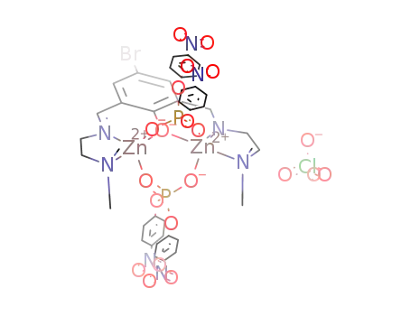 [μ-2-[N-[2-(dimethylamino)ethyl]iminomethyl]-6-N-methyl-N-[2-(dimethylamino)ethyl]aminomethyl-4-bromophenolato]di[μ-bis(4-nitrophenyl)phosphato]dizinc(II) perchlorate